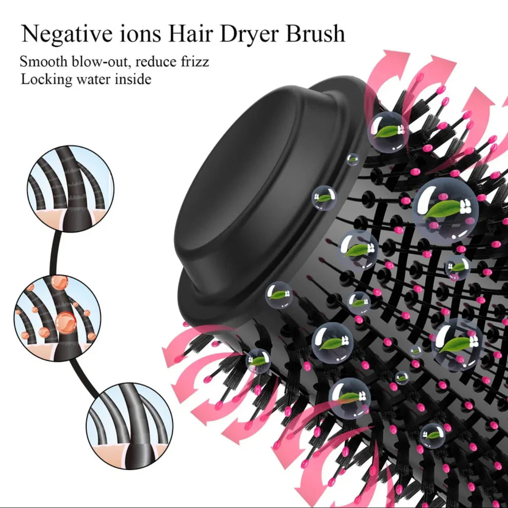 3 in 1 Hair Dryer Brush – One Step Hot Air Brush & Volumizer – Blow Dryer Brush