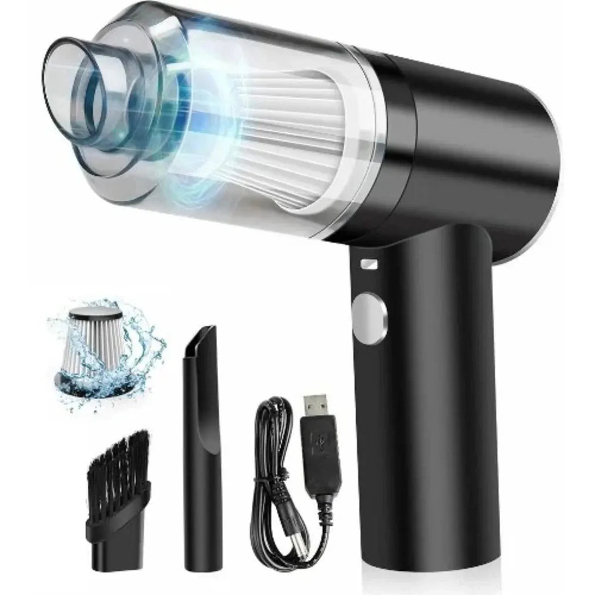 3 in 1 Portable Vacuum Cleaner Duster Blower Air Pump Wireless Handheld