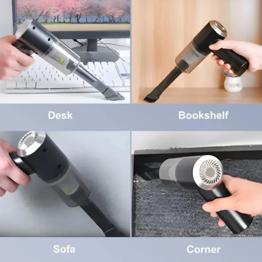 3 in 1 Portable Vacuum Cleaner Duster Blower Air Pump Wireless Handheld