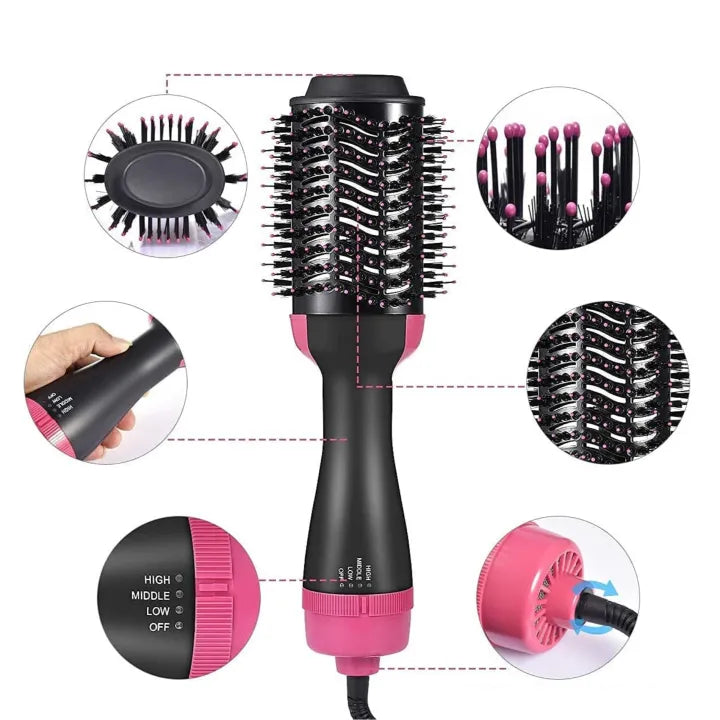3 in 1 Hair Dryer Brush – One Step Hot Air Brush & Volumizer – Blow Dryer Brush