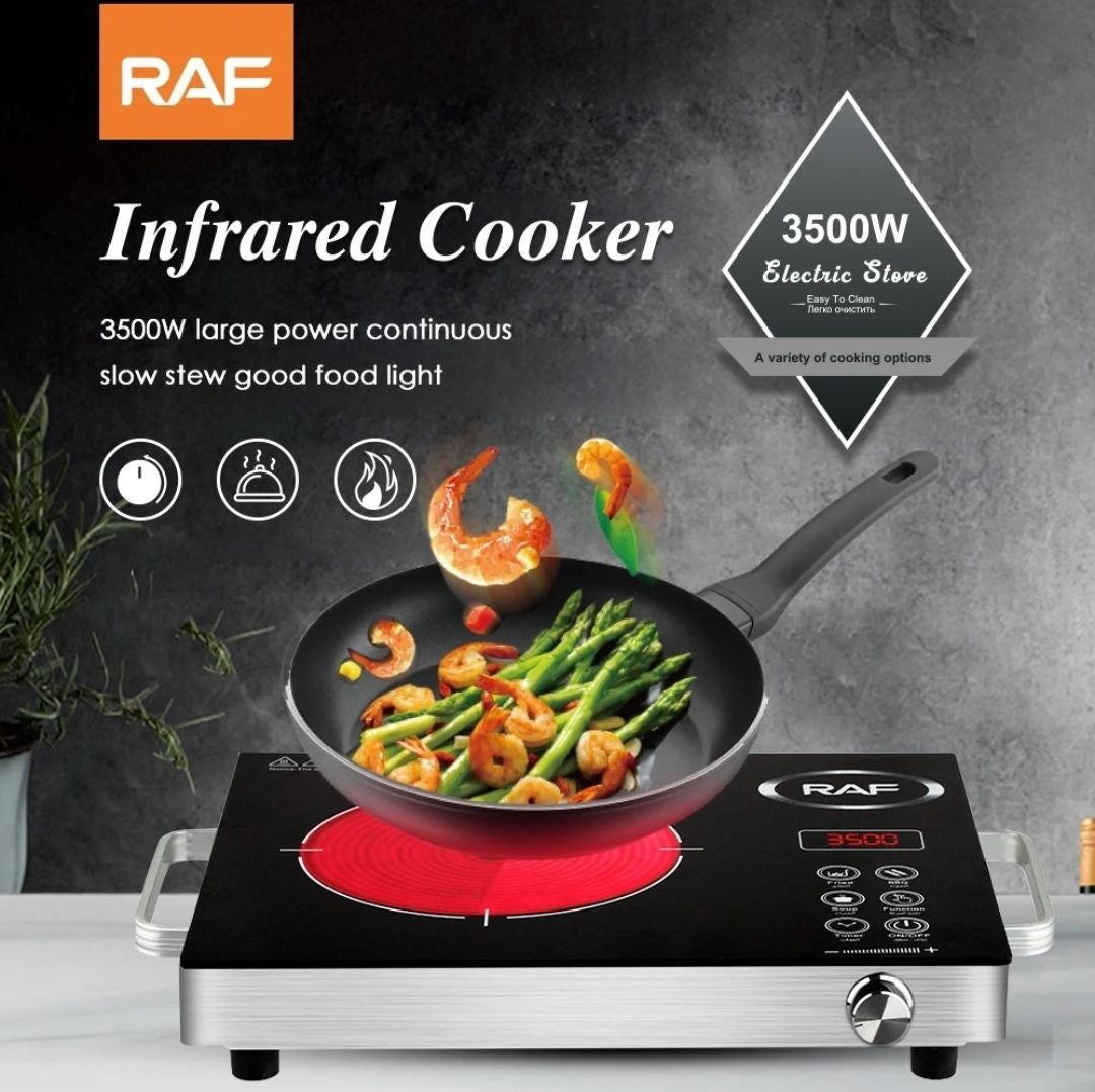 RAF Electric Stove Heater, Infrared Hotplate - 3500 Watts